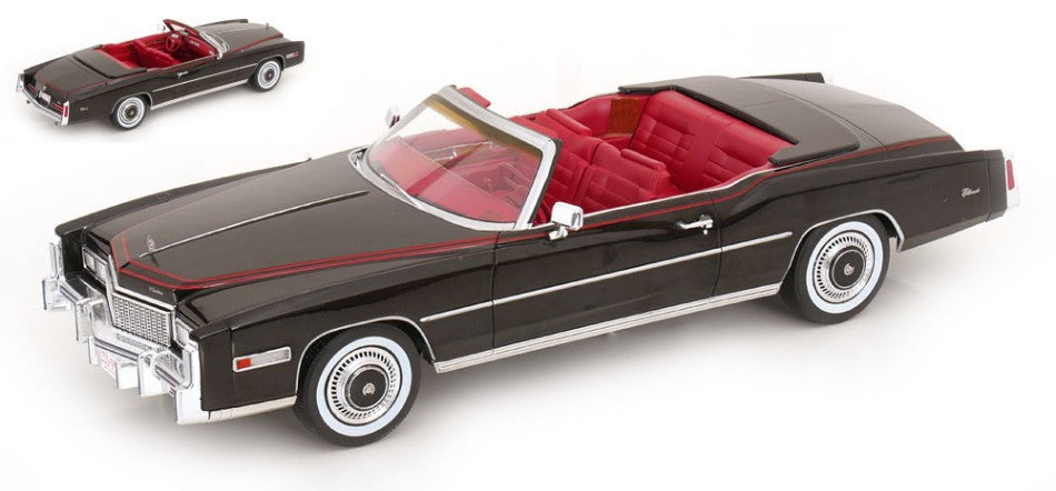 Cadillac Eldorado Convertible 1976 Black – ModelCarGroup 1:18