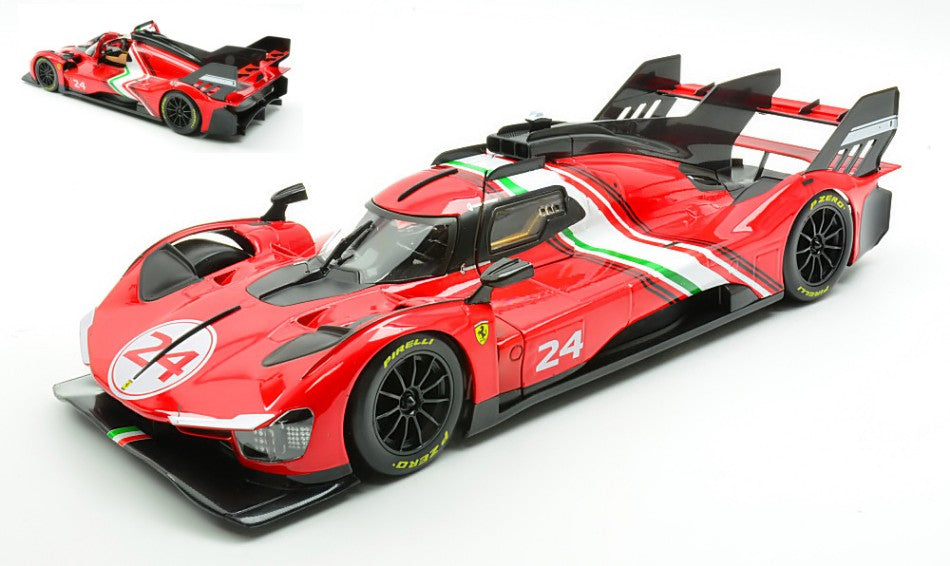 Ferrari 499P Modificata N.24 Red/decals – Burago 1:18