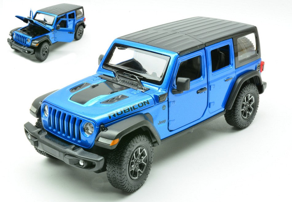 Jeep Wrangler Rubicon 4xe Blue – Rastar 1:24