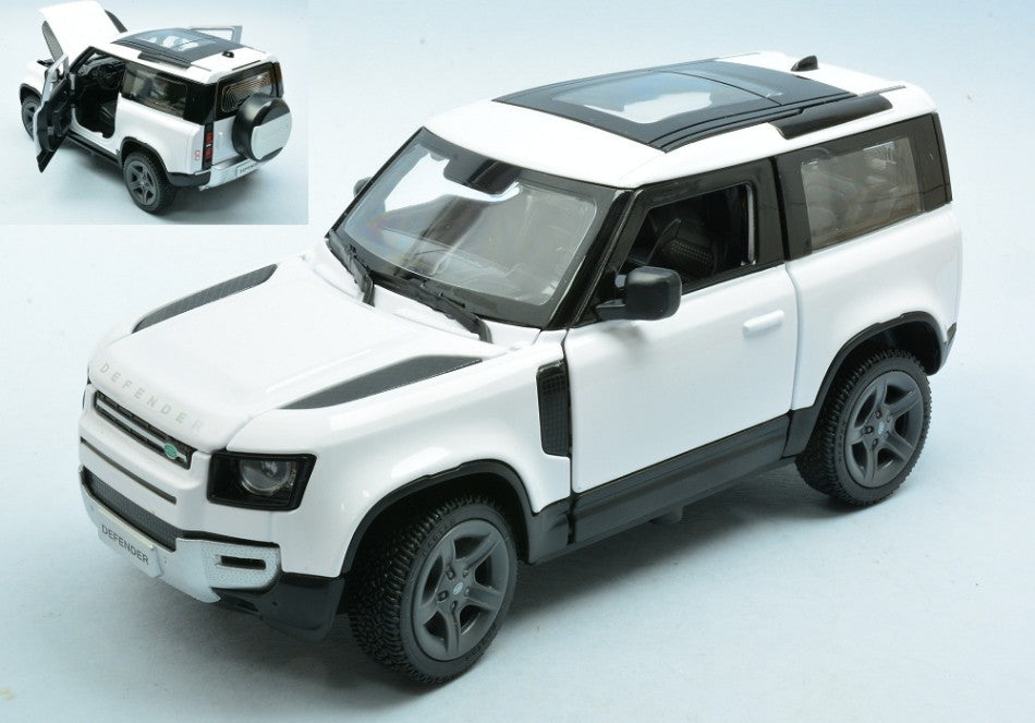 Land Rover Defender 90 White – Rastar 1:24
