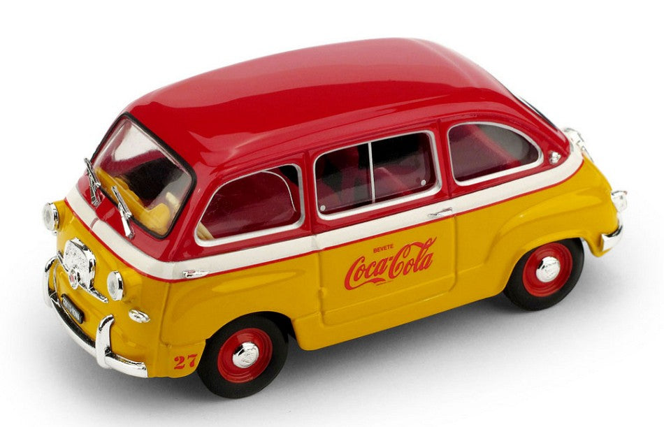 Fiat 600 Multipla Veicolo Pubbl.coca Cola Olimpiadi Di Roma 1960 – Brumm 1:43