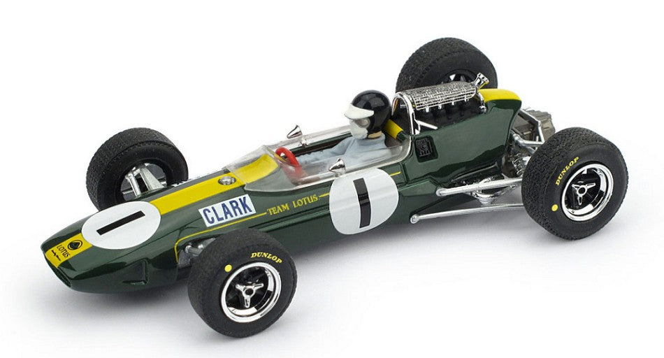 Lotus 33 J.CLARK 1965 N.1 Winner Germania GP + Pilota World Champ. – Brumm 1:43