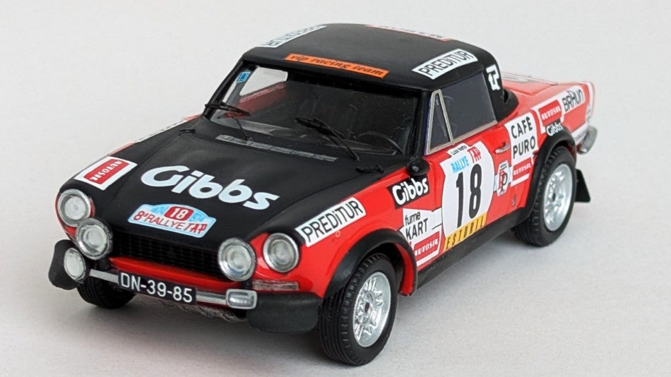 Fiat 124 Sport Spider 1600 Tap Rally 1974 Luis Netto-"jocames" – Trofeu 1:43