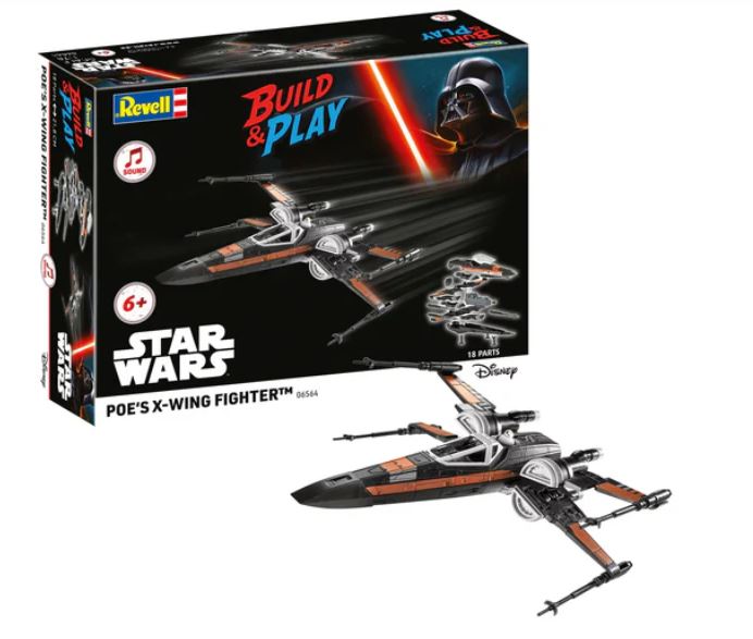 Poe's X-wing Fighter (w/sound) Kit – Revell 1:78