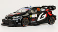 Toyota Gr Yaris N.69 Rally1 Islas Canaris 2025 Rovanpera-Halttunen1:18 – Ixo Model