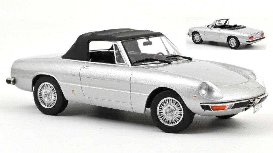Alfa Romeo 2000 Spider 1973 Silvergrey Metallic – Norev 1:18