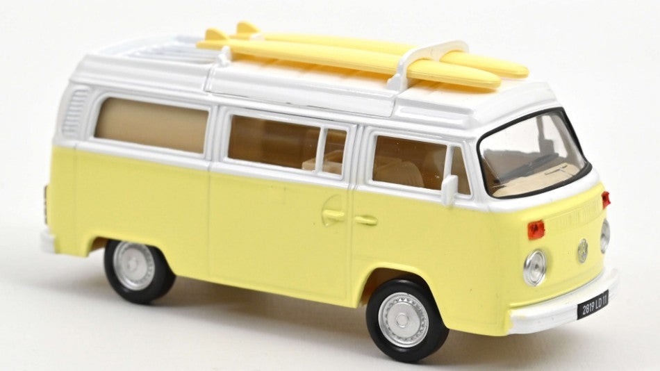 VW Combi T2b Camper Van 1973 Pastel Yellow Jet-car – Norev 1:43