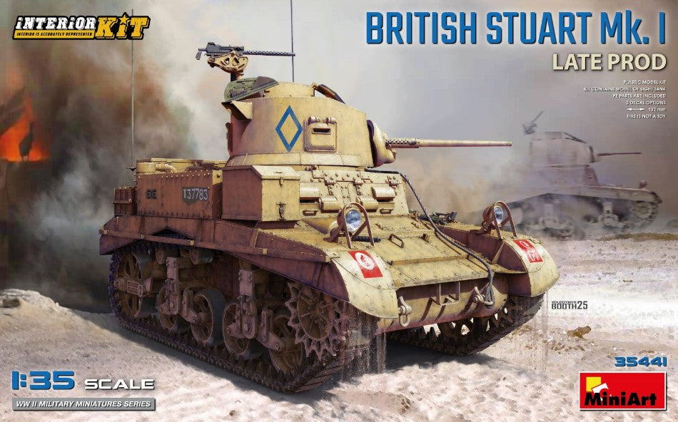 British Stuart Mk.i Late Prod. Interior Kit – Miniart 1:35