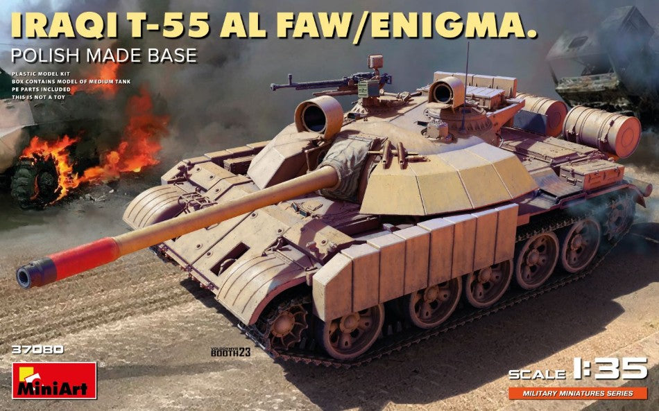 Iraqi T-55 Ai Faw/enigma Polish Made Base Kit – Miniart 1:35