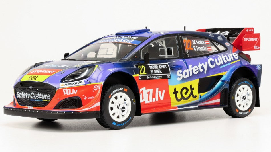 Ford Puma N.22 Rally1 Sweden 2025 Sesks-Francevic 1:18 – Ixo Model
