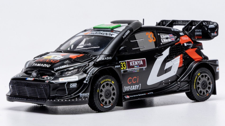 Toyota Gr Yaris N.33 Rally1 Safari Kenya 2025 Evans-Martin 1:43 – Ixo Model