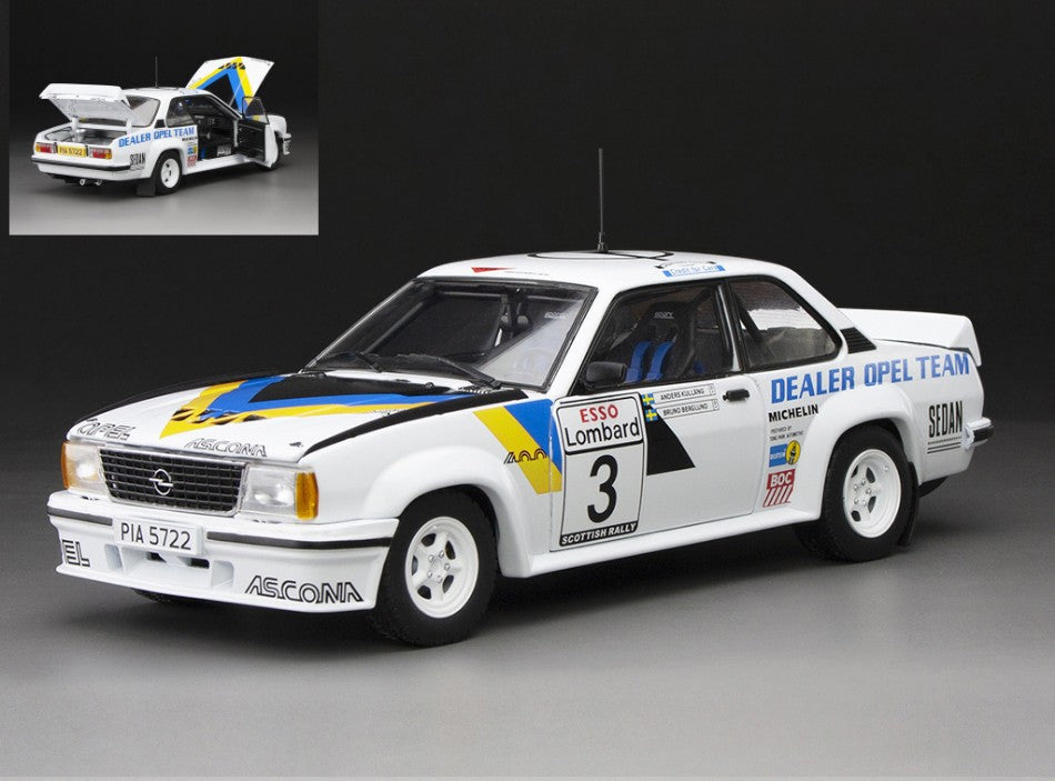 Opel Ascona 400 N.3 Scottish Rally 1980 A.KULLANG-B.BERGLUND – SunStar 1:18