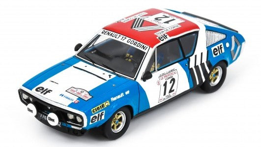 Renault 17 N.12 8th Tour De Corse 1974 J.F.PIOT-F.JAUBERT – Spark Model 1:43