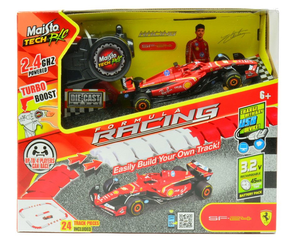 Ferrari SF-24 N.16 Charles Leclerc Radiocomando Con Pista – Maisto 1:41