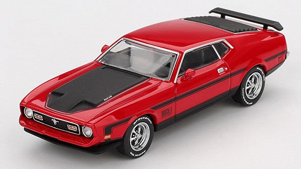 Ford Mustang Mach 1 1971 Race Red – Mini GT 1:64