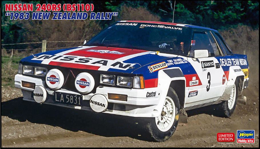 Nissan 240Rs 1983 New Zeland Rally Kit – Hasegawa 1:24