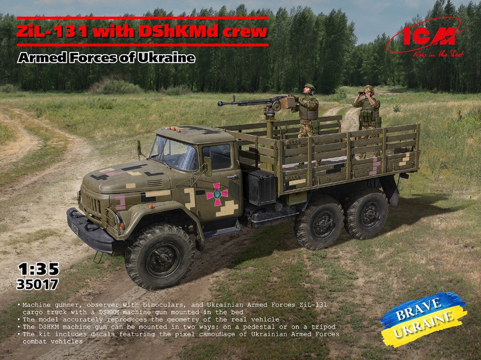 ZIL-131 With Dshkmd Crew Armed Forces Of Ukraine Kit – ICM 1:35