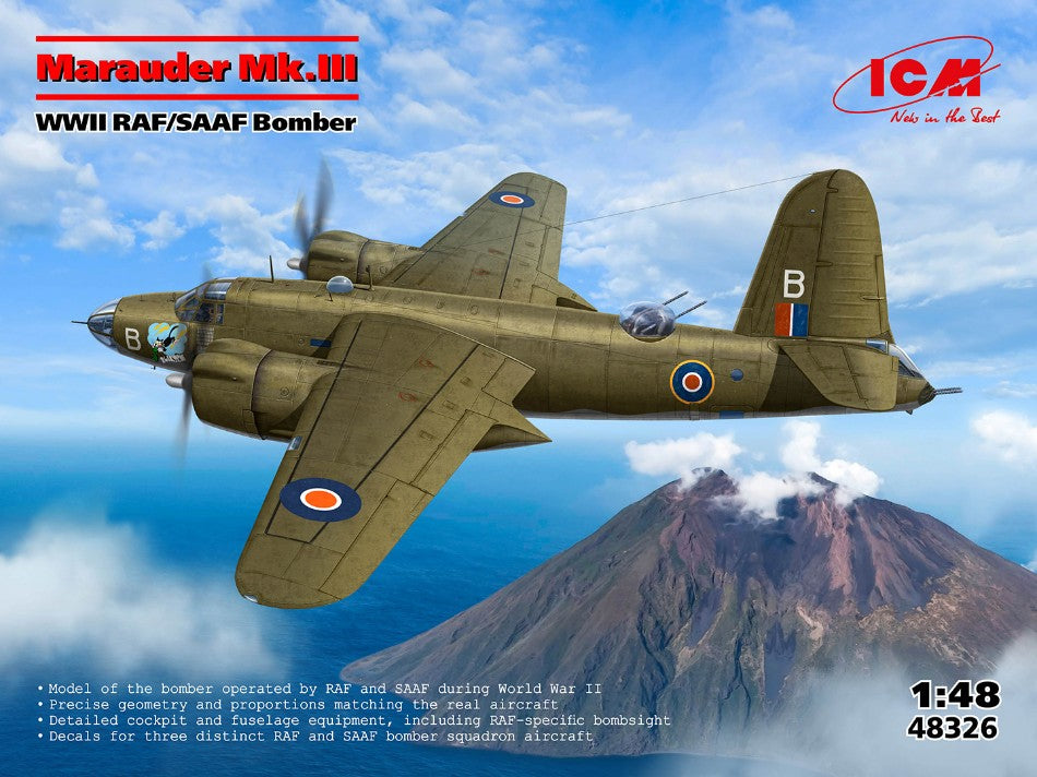Marauder Mk.iii WWII Raf/saaf Bomber Kit – ICM 1:48