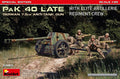 German 7,5 Cm Pak 40 Late W/elite Artillerie Regiment Crew Spec Kit – Miniart 1:35