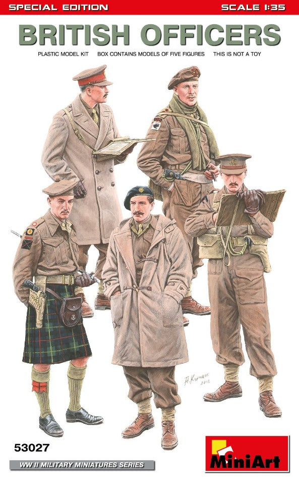 British Officers Special Edition Kit – Miniart 1:35
