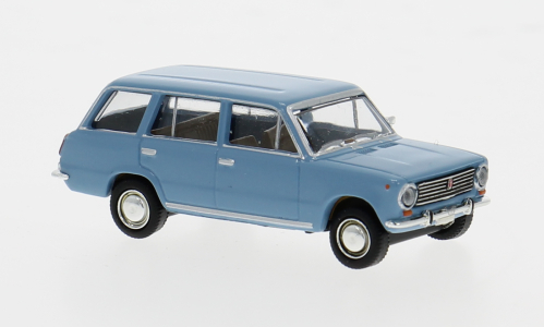 Fiat 124 Familiare 1966 Light blu 1:87 – Brekina