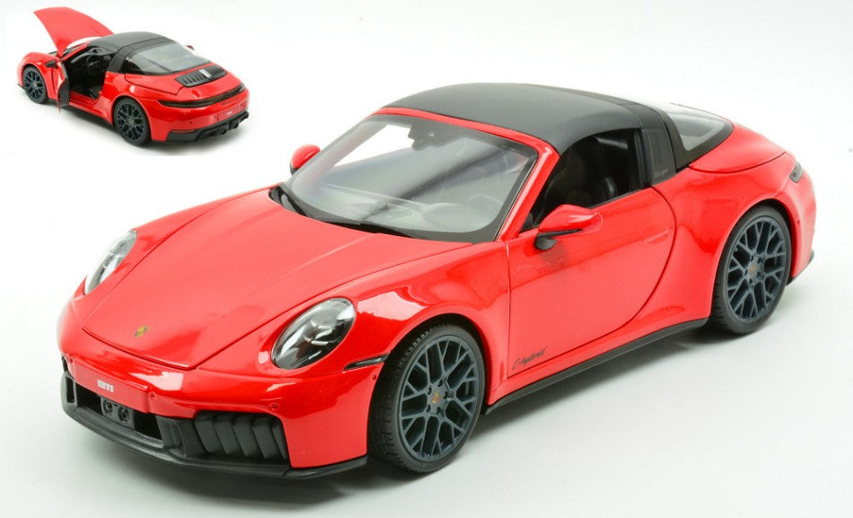 Porsche 911 (992.2) Targa 4 GTS Hybrid 2025 Red – Maisto 1:18