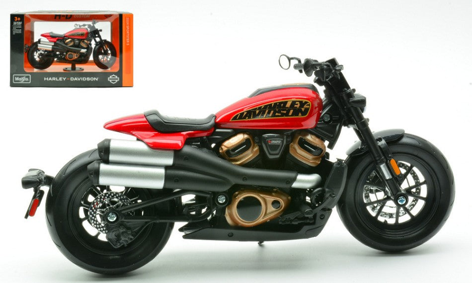 Harley Davidson Sportser S 2024 Red Metallic – Maisto 1:12
