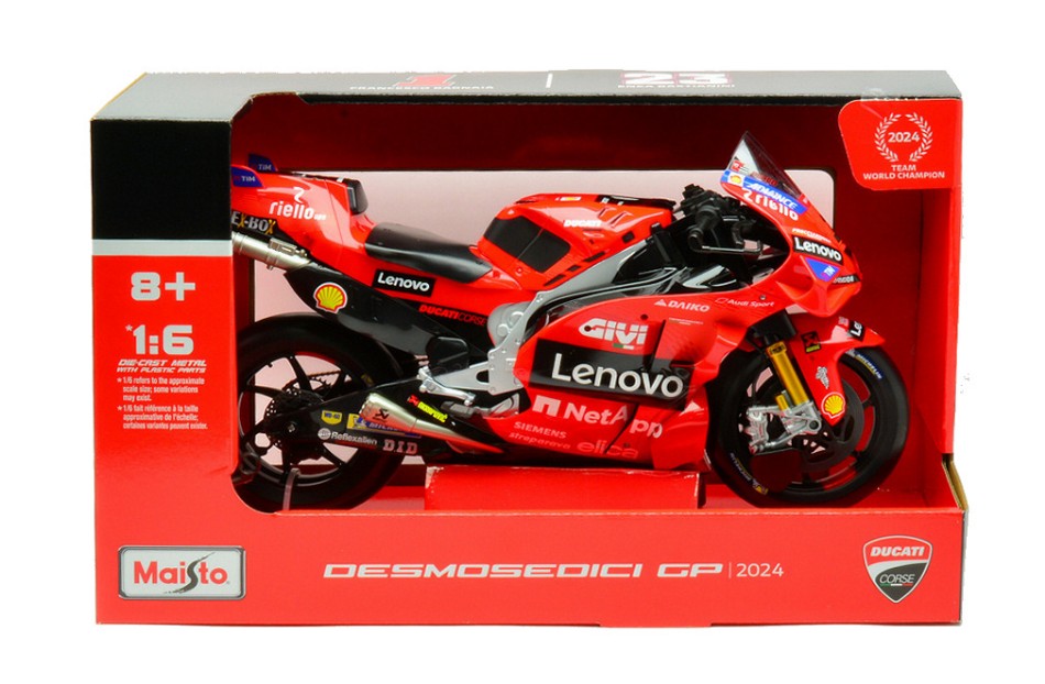 Ducati Desmosedici N.23 Moto GP 2024 Enea Bastianini – Maisto 1:6