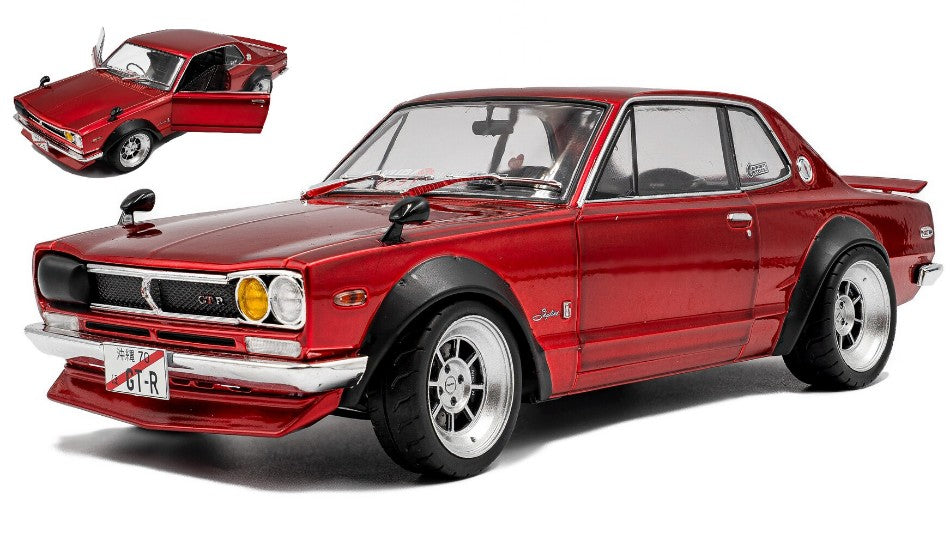 Nissan Skyline (C10) Hakosuka Solido Works 1970 Met.red – Solido 1:18