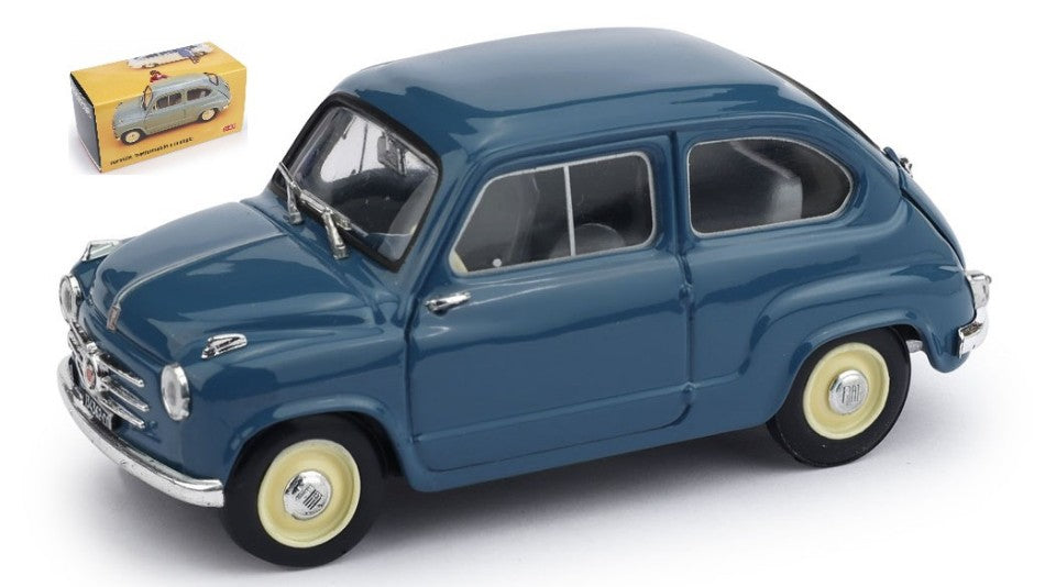 Fiat 600 1a Serie 1955-1969 Bleu Chiaro – Brumm 1:43