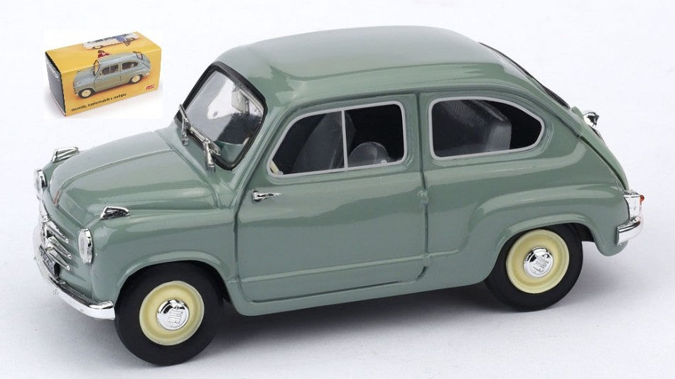 Fiat 600 1a Serie 1955-1969 Verde Chiaro – Brumm 1:43