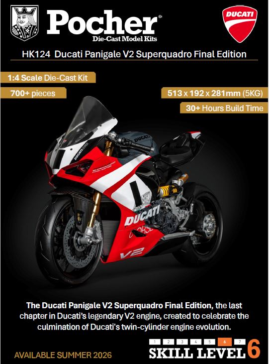 Ducati Panigale - V2 Superquadro Final Edition Kit – Pocher 1:4