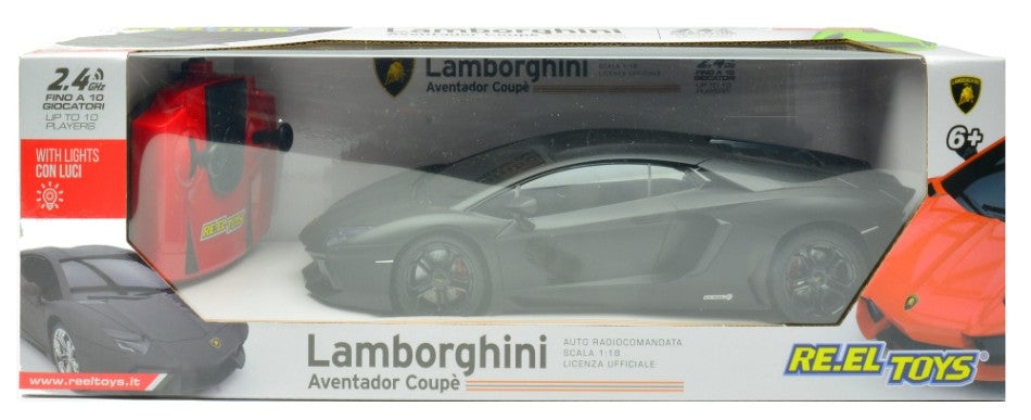 Lamborghini Aventador Sc Black Radiocomando – RE.EL.Toys 1:18