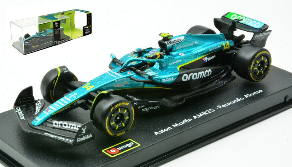 Aston Martin Amr 25 N.14 2025 Fernando Alonso Signature – Burago 1:43