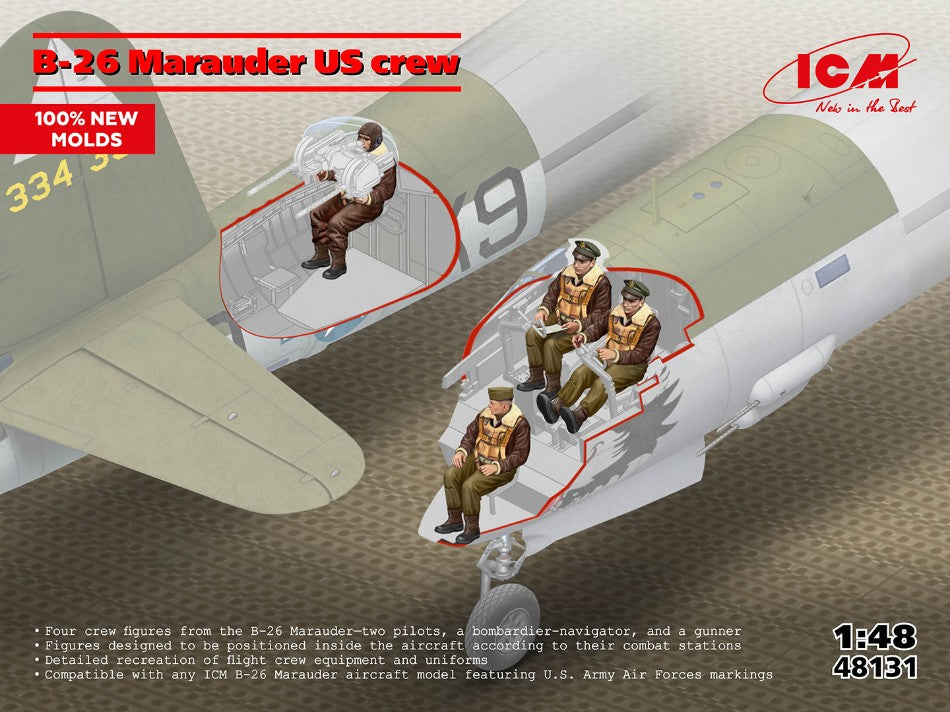 B-26 Marauder US Crew Kit – ICM 1:48