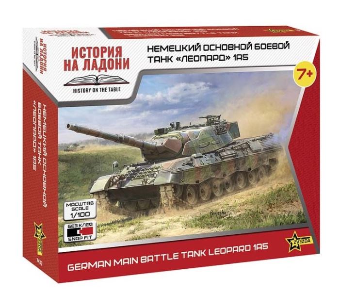 Leopard 1A5 German Main Battle Tank Kit – Zvezda 1:100