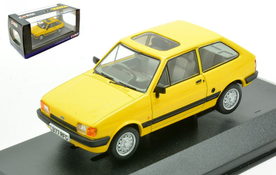 Ford Fiesta Mk2 1.1L Citrine Yellow – Vanguards 1:43