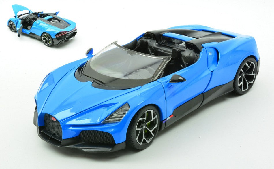 Bugatti W16 Mistral Blue – Welly 1:24