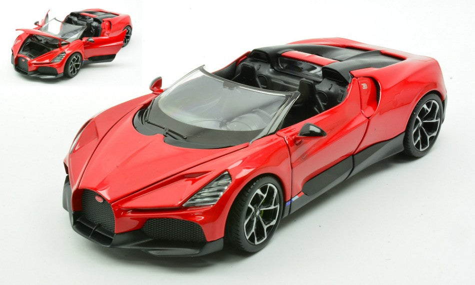 Bugatti W16 Mistral Red – Welly 1:24