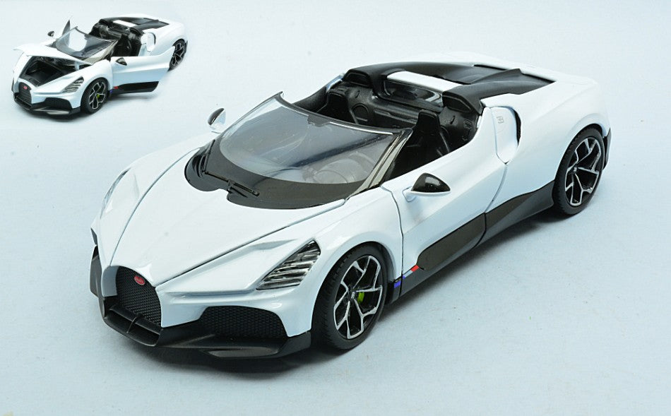 Bugatti W16 Mistral White – Welly 1:24