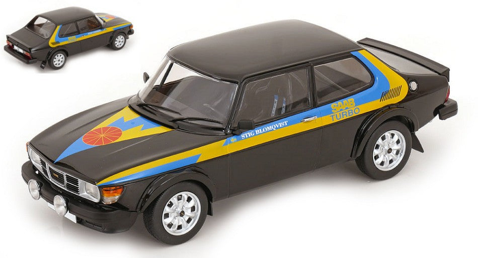 Saab 99 Turbo 1977 Black/decals – ModelCarGroup 1:18