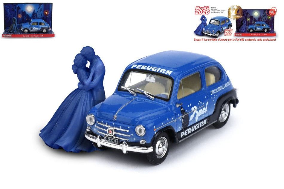 Fiat 600 D Berlina 1960 Baci Perugina Ed.lim.pcs 200 – Brumm 1:43