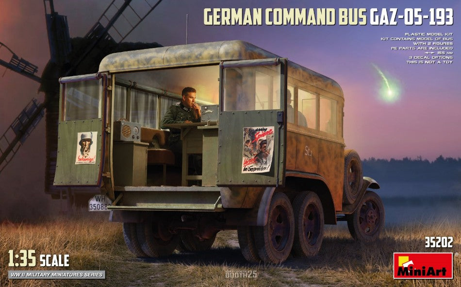 German Command Bus GAZ-05-193 Kit – Miniart 1:35