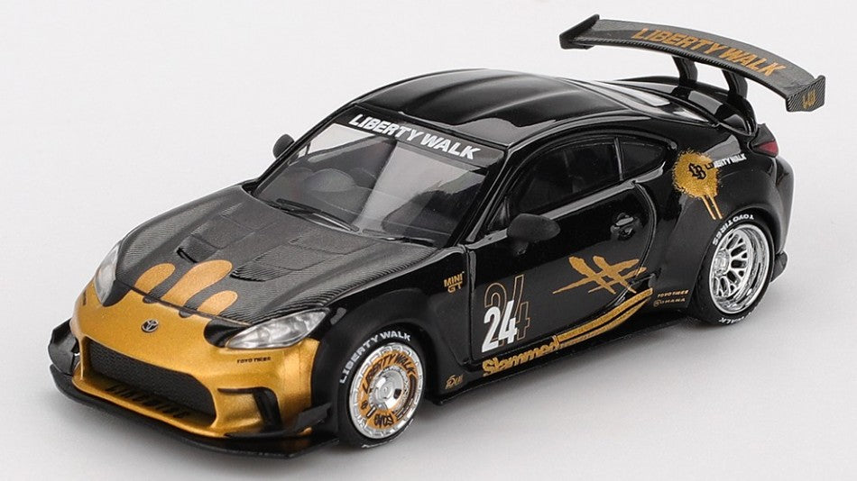 Toyota Gr Supra Lb-nation Black & Gold 2025 – Mini GT 1:64