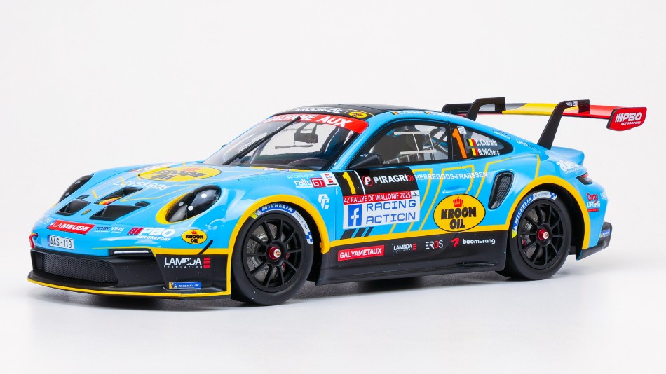 Porsche 992 N.1 Rally Wallonien 2025 Cherain-Withers 1:18 – Ixo Model