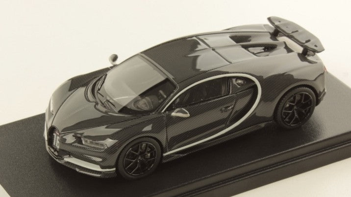 Bugatti Chiron Sport Grey Carbon W/rafale Met.silver Frame – Looksmart 1:43