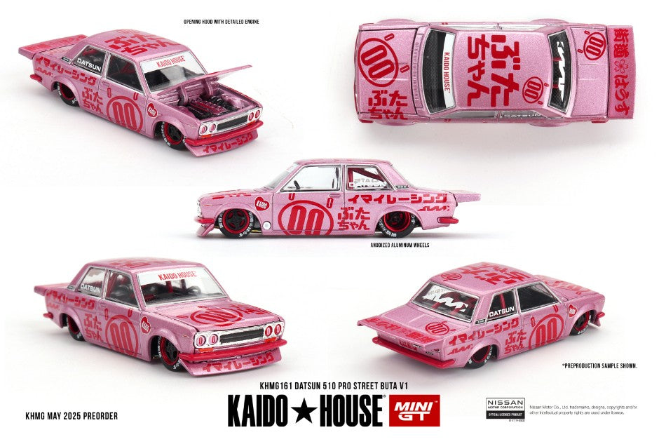Datsun 510 Pro Street Buta V1 1969 – Mini GT 1:64