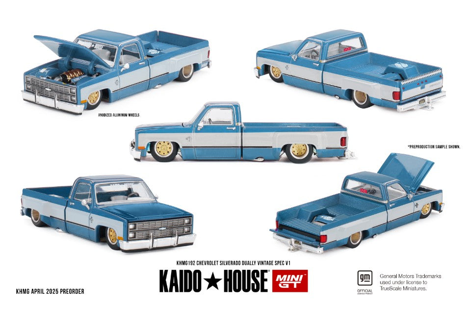 Chevrolet Silverado Dually Vintage Spec V1 – Mini GT 1:64