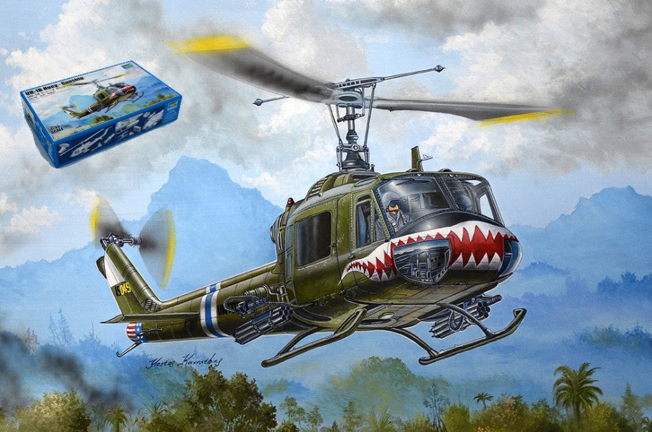 Elicottero UH-1B Huey Gunship Kit – Trumpeter 1:35