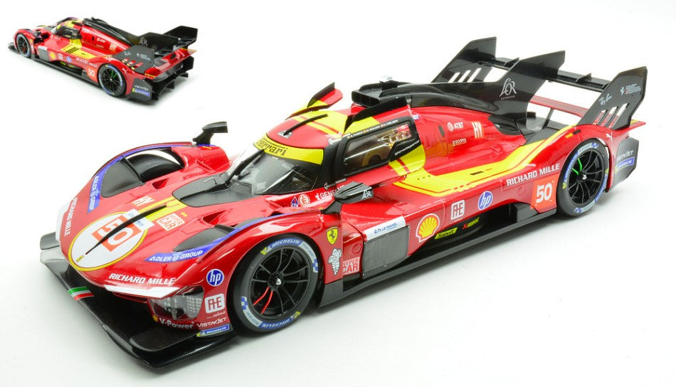 Ferrari 499P N.50 Le Mans 2025 Fuoco-nielsen-molina – Bburago 1:18